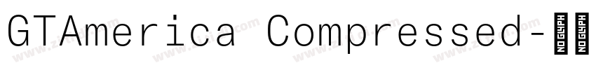 GTAmerica Compressed字体转换
